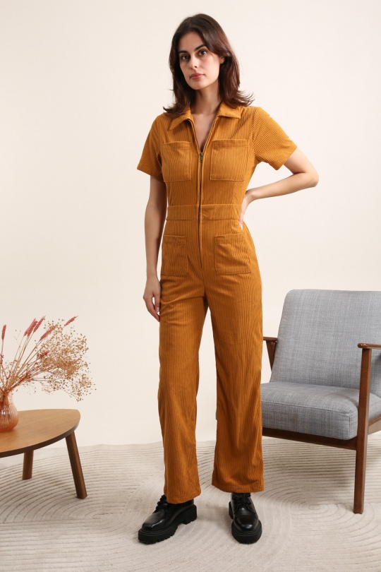 Combinaisons Femme Moutarde Daphnea 3869 Efashion Paris