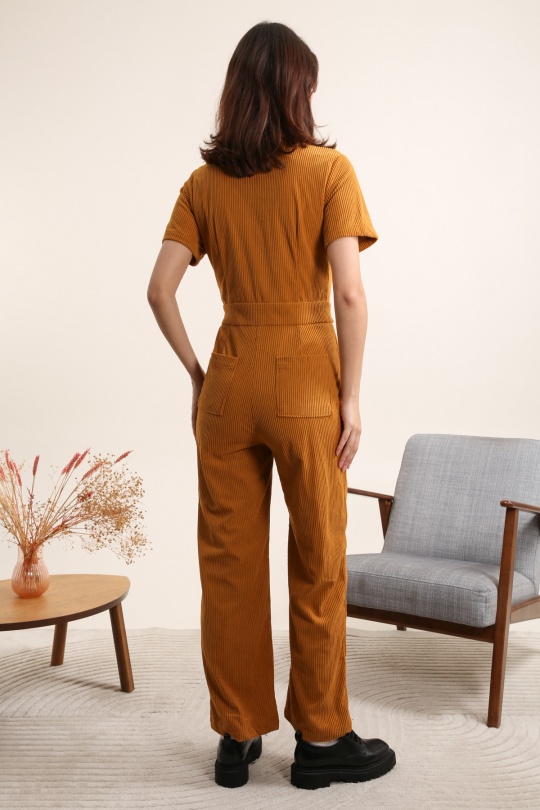 Combinaisons Femme Moutarde Daphnea 3869 Efashion Paris