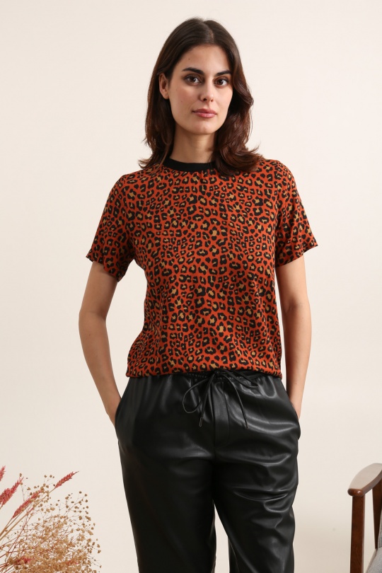 T-shirts Women Rust Daphnea 5655 Efashion Paris