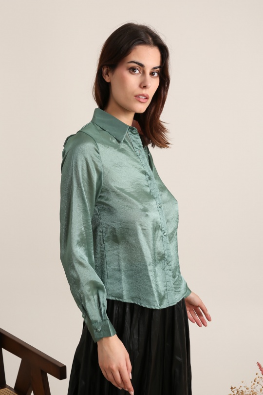 Chemises Femme Vert Daphnea 5279 Efashion Paris
