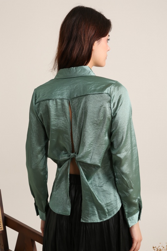 Chemises Femme Vert Daphnea 5279 Efashion Paris