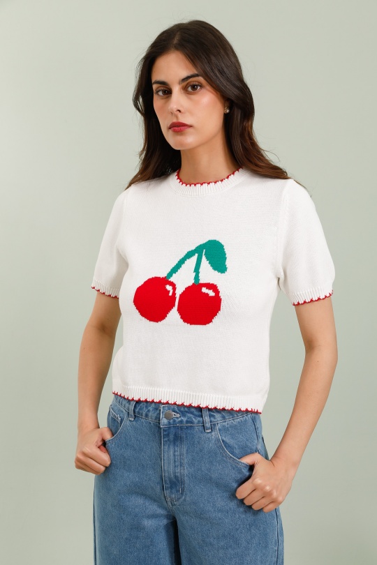 Jerséis Mujer White Daphnea A1529 Efashion Paris