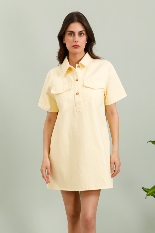 Robes courtes Femme Noir Daphnea 5381 Efashion Paris