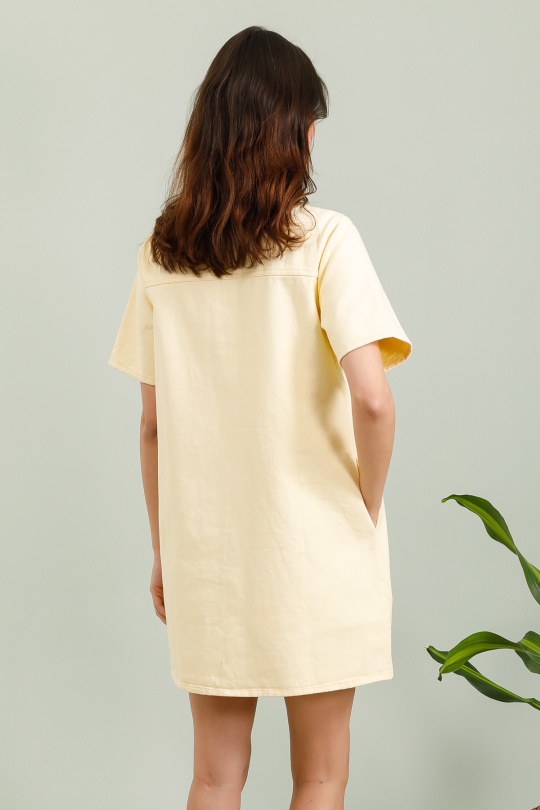 Robes courtes Femme Noir Daphnea 5381 Efashion Paris