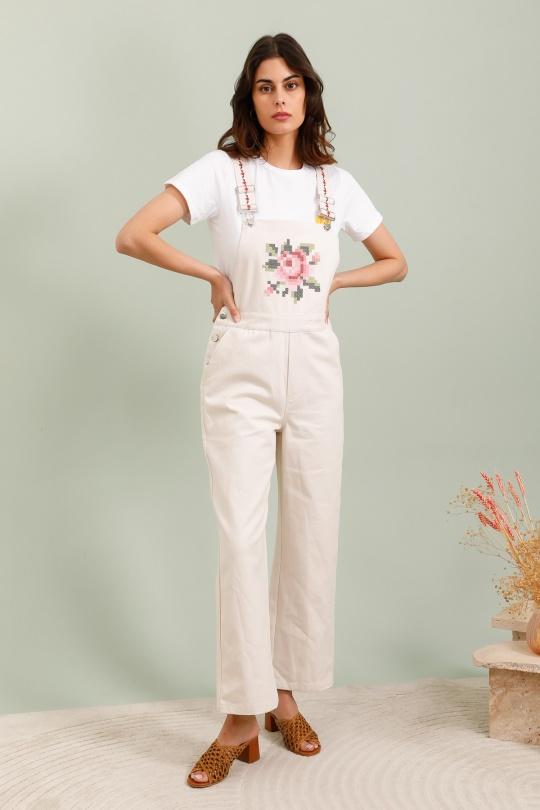 Jumpsuits Women Beige Daphnea 5811 Efashion Paris