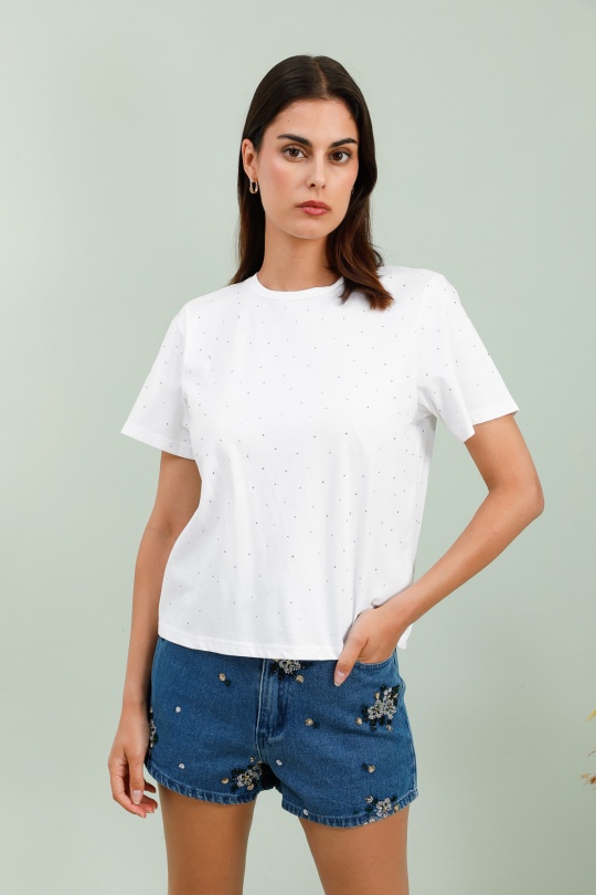 T-shirts Donna White Daphnea 32018 Efashion Paris