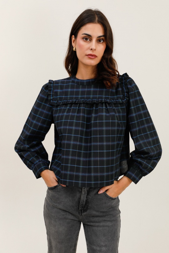 Blouses Femme Bleu Daphnea 32093 Efashion Paris