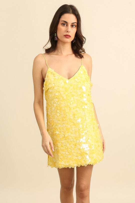 Robes courtes Femme Vert Daphnea 6008 Efashion Paris