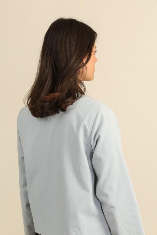 Vestes  Femme Blanc Daphnea 5988 Efashion Paris