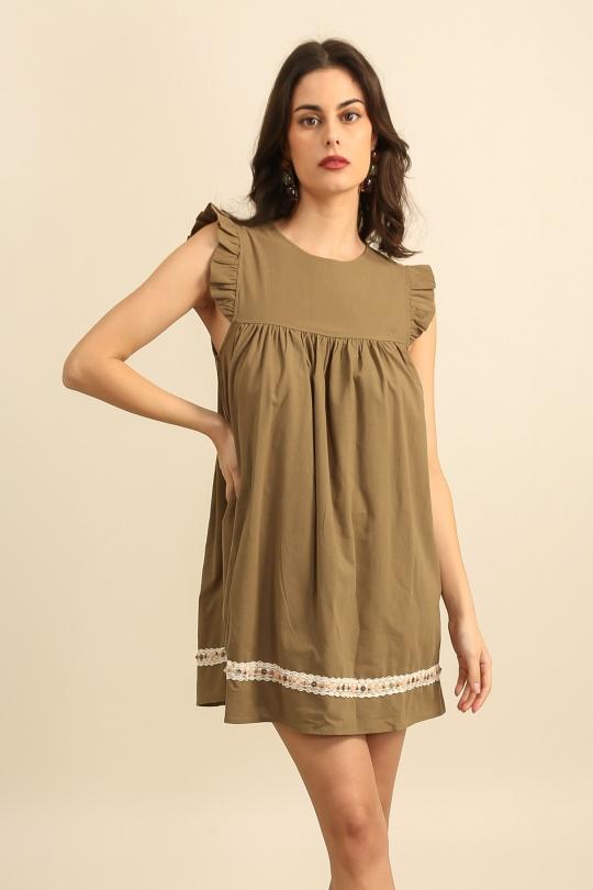 Robes courtes Femme Beige Daphnea 32150 Efashion Paris