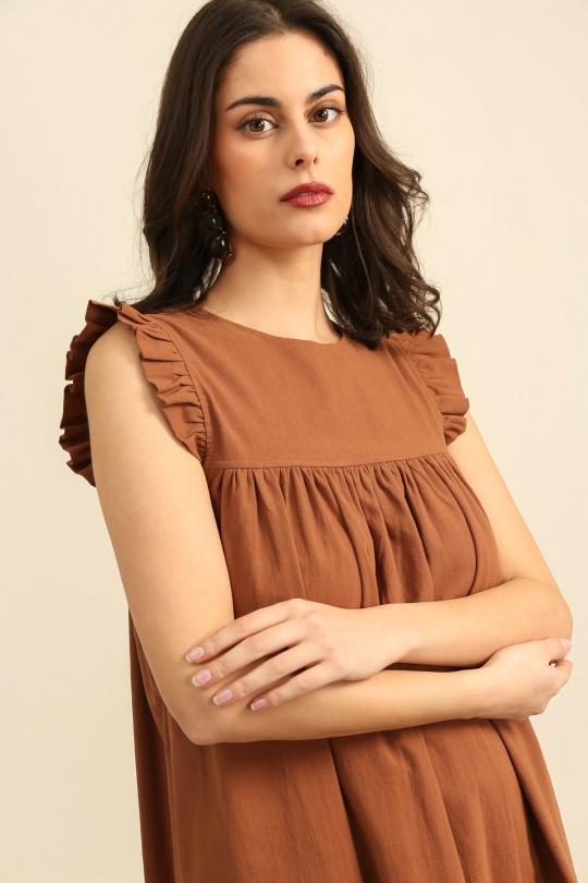 Robes courtes Femme Beige Daphnea 32150 Efashion Paris