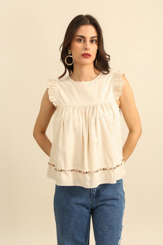 Tops Femme Camel Daphnea 32139 Efashion Paris