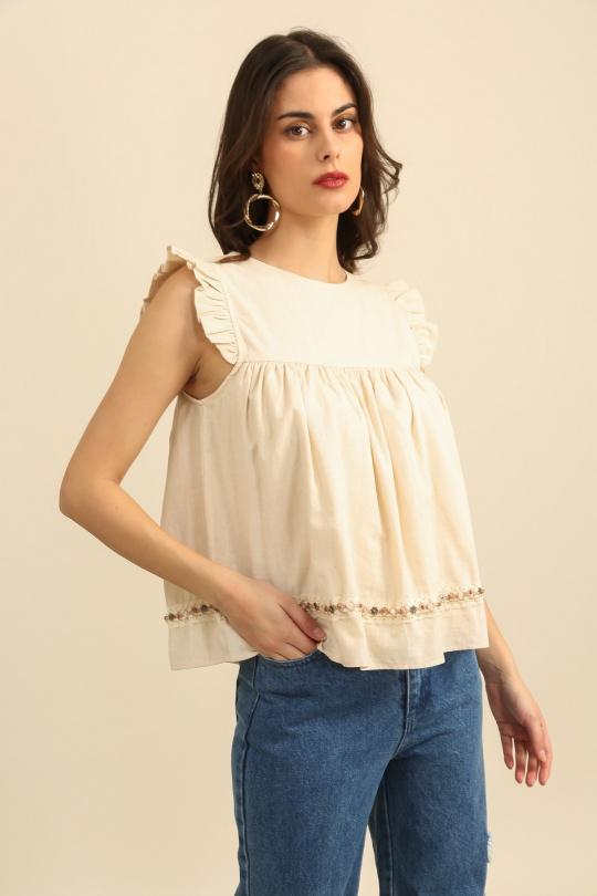Tops Femme Camel Daphnea 32139 Efashion Paris