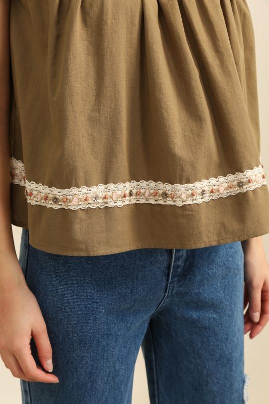 Tops Femme Camel Daphnea 32139 Efashion Paris