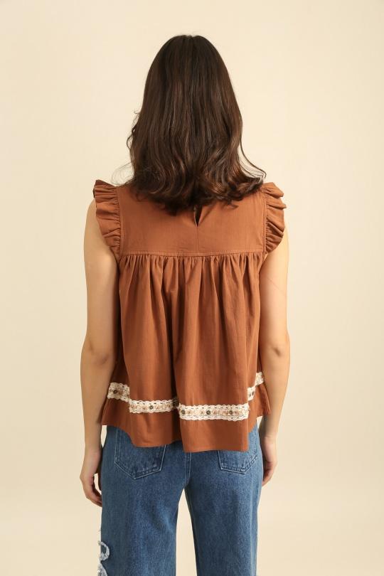 Tops Femme Camel Daphnea 32139 Efashion Paris