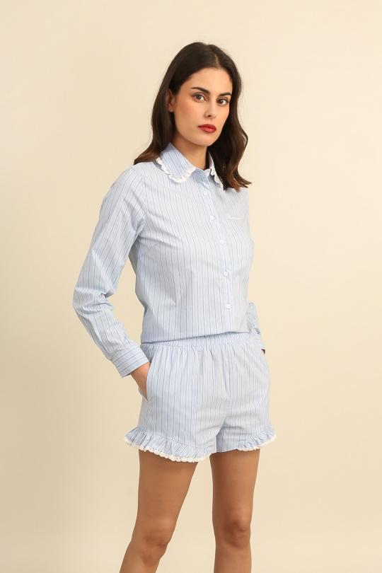Shorts Femme Rose Daphnea 6025 Efashion Paris