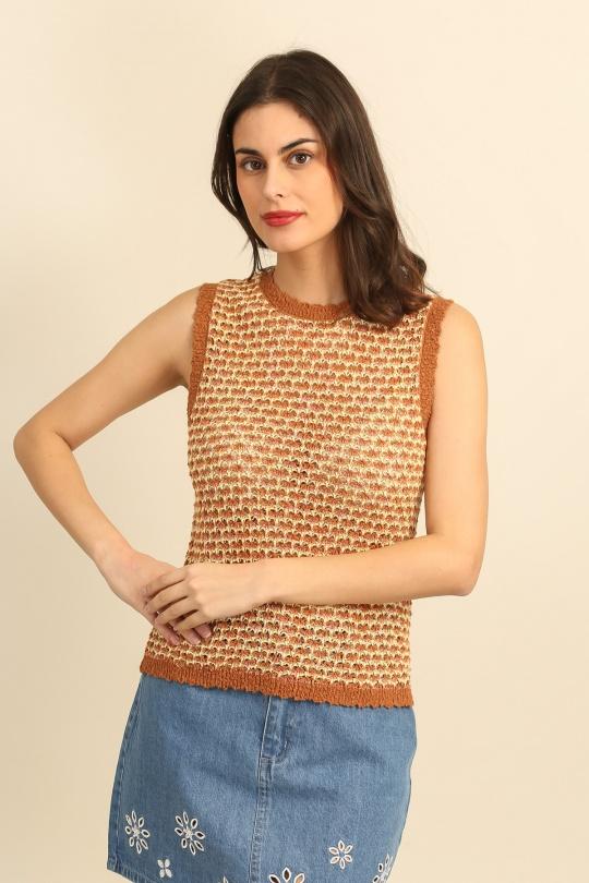 Tops Femme Camel Daphnea A1586 Efashion Paris