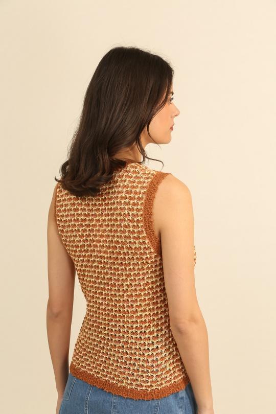 Tops Femme Camel Daphnea A1586 Efashion Paris