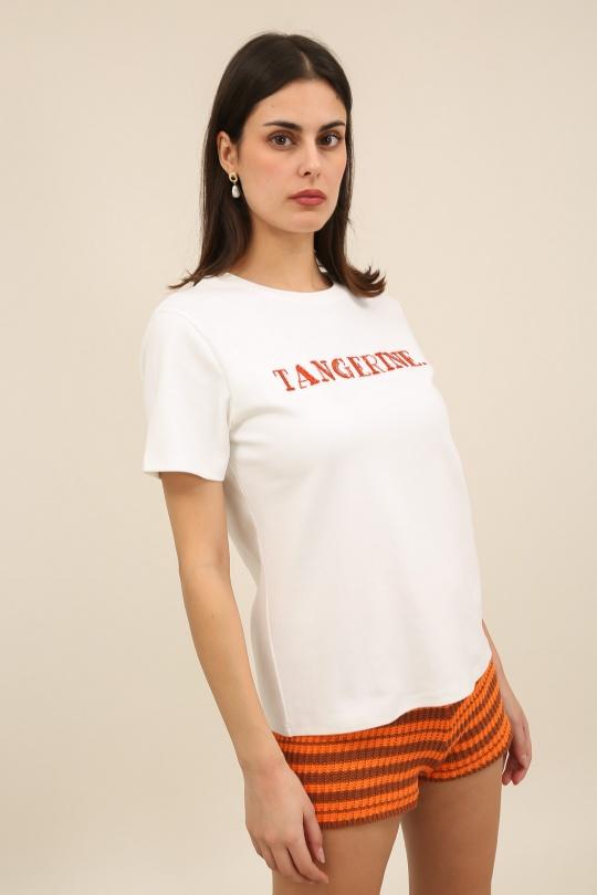 T-shirts Femme Blanc Daphnea 32195 Efashion Paris