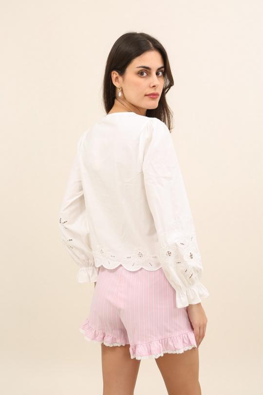 Tops Mujer White Daphnea 32196 Efashion Paris