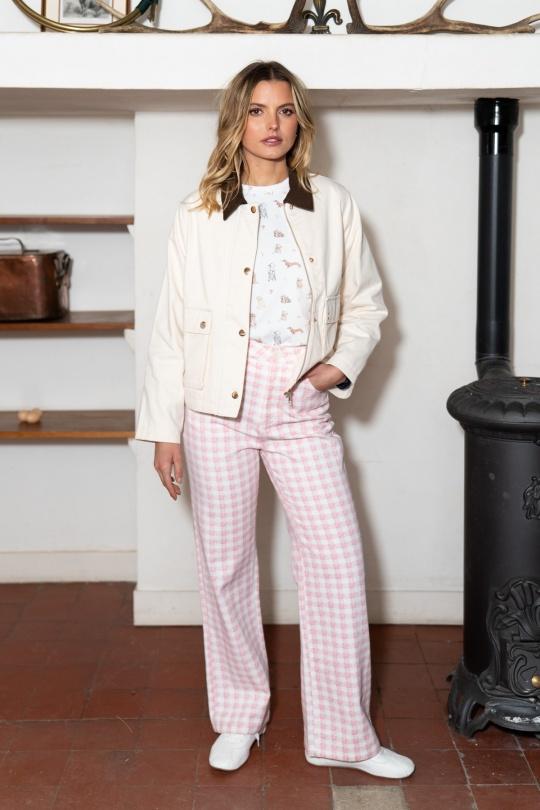 Vestes  Femme Blanc Daphnea 5988 Efashion Paris