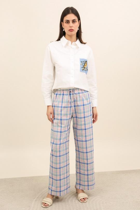 Pantalones Mujer Blue Daphnea 32127 Efashion Paris