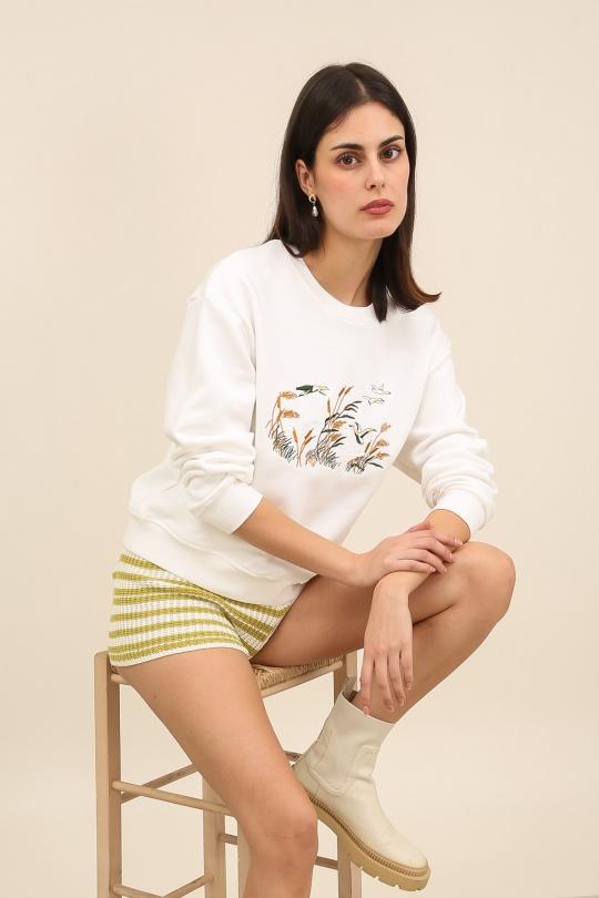 Sweats Femme Blanc Daphnea 32138 Efashion Paris