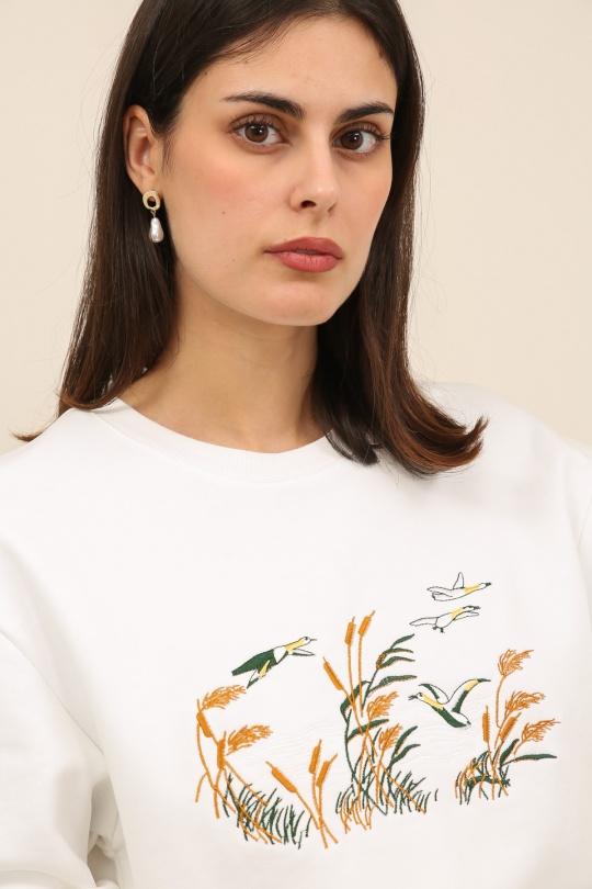 Sweats Femme Blanc Daphnea 32138 Efashion Paris