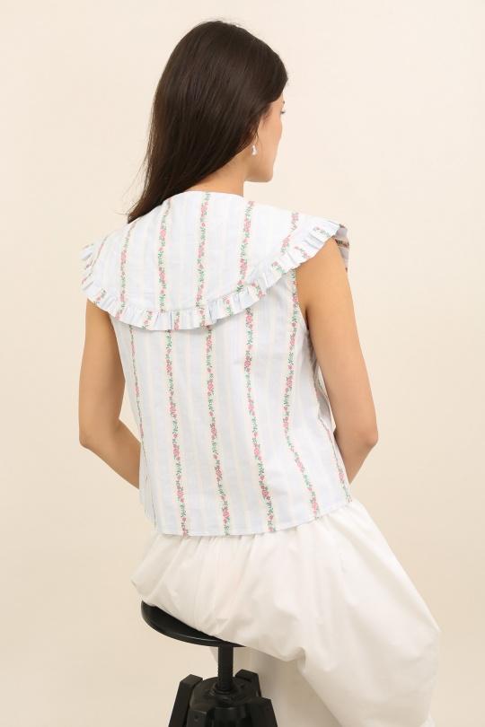 Tops Femme Bleu Daphnea 6017 Efashion Paris