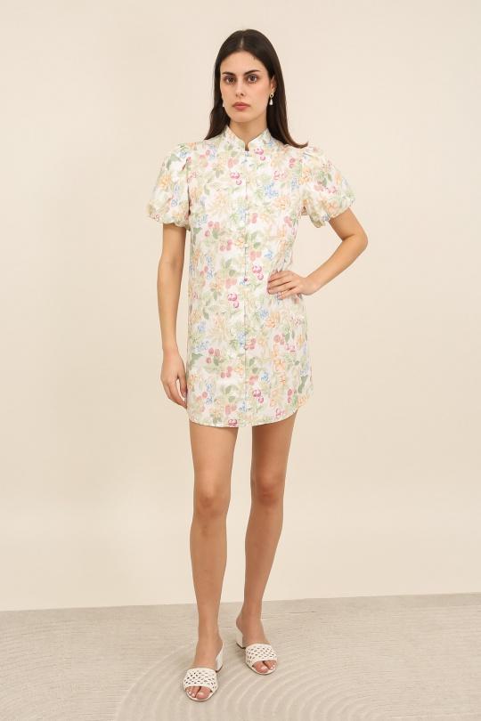 Robes courtes Femme Blanc Daphnea 6020 Efashion Paris