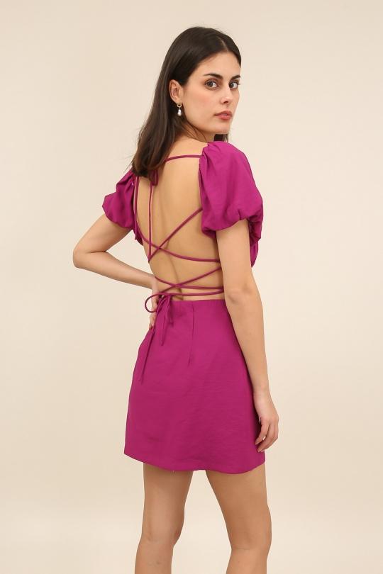 Vestidos cortos Mujer Green Daphnea 6027 Efashion Paris