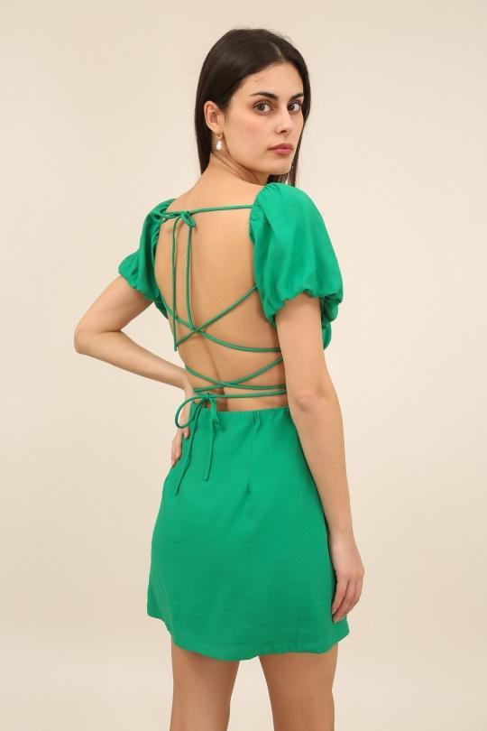Vestidos cortos Mujer Green Daphnea 6027 Efashion Paris
