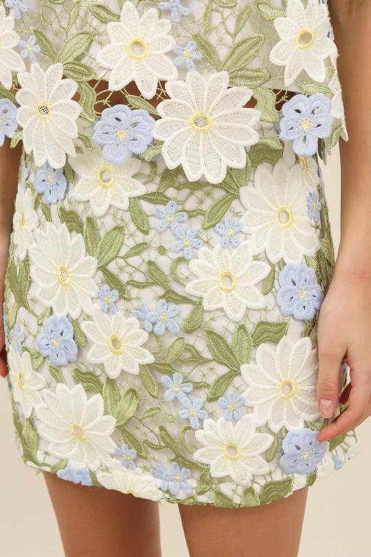 Faldas Mujer White Daphnea 6031 Efashion Paris