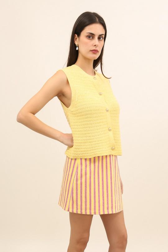 Faldas Mujer White Daphnea 32157 Efashion Paris