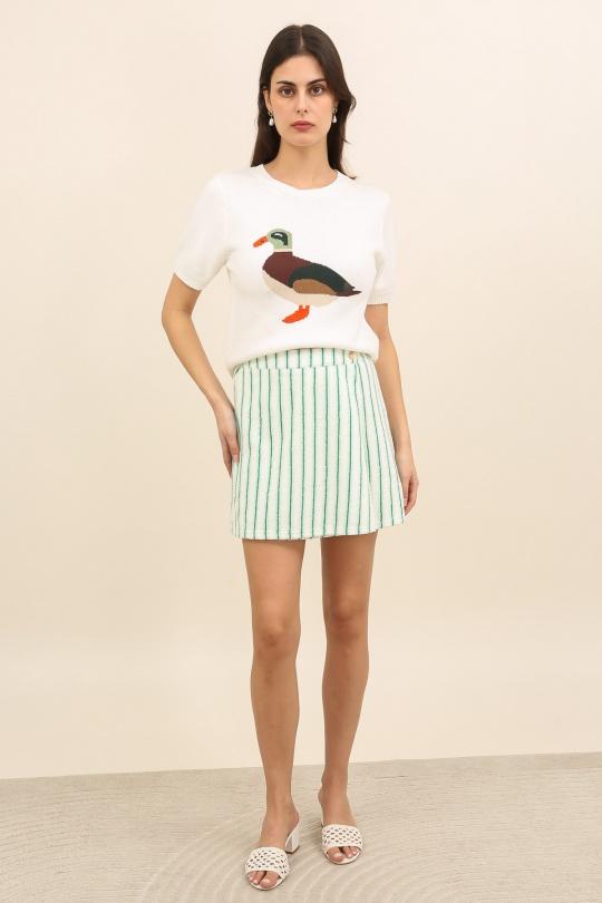 Faldas Mujer White Daphnea 32157 Efashion Paris