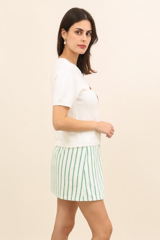 Faldas Mujer White Daphnea 32157 Efashion Paris