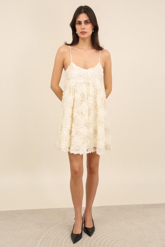 Vestidos cortos Mujer Beige Daphnea 32162 Efashion Paris