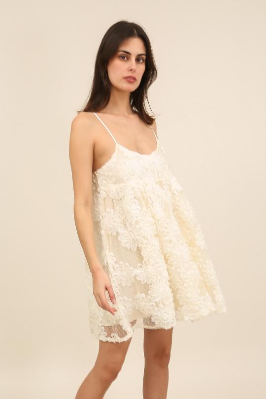 Vestidos cortos Mujer Beige Daphnea 32162 Efashion Paris