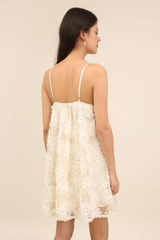 Vestidos cortos Mujer Beige Daphnea 32162 Efashion Paris