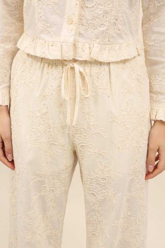 Pantalons Femme Beige Daphnea 32165 Efashion Paris