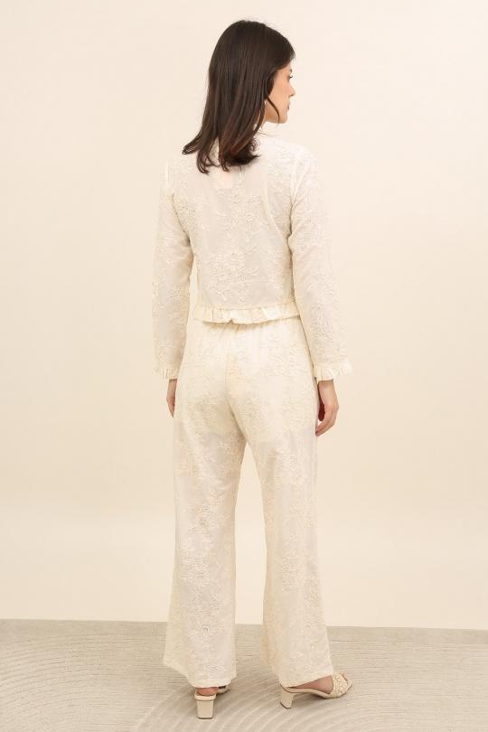 Pantalons Femme Beige Daphnea 32165 Efashion Paris