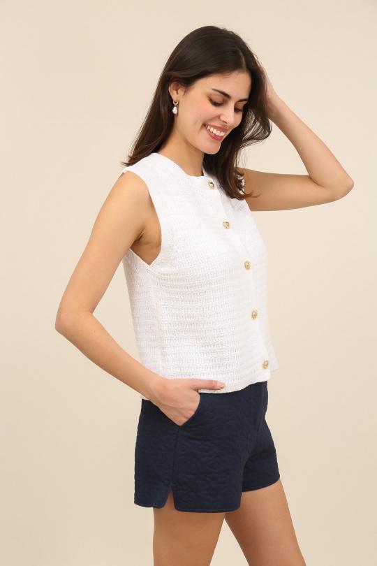 Gilets Femme Rouille Daphnea A1581 Efashion Paris