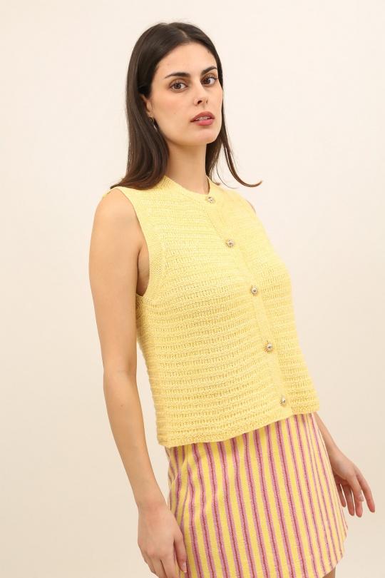 Gilets Femme Rouille Daphnea A1581 Efashion Paris