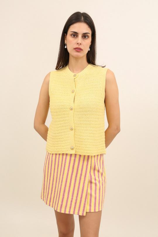 Gilets Femme Rouille Daphnea A1581 Efashion Paris