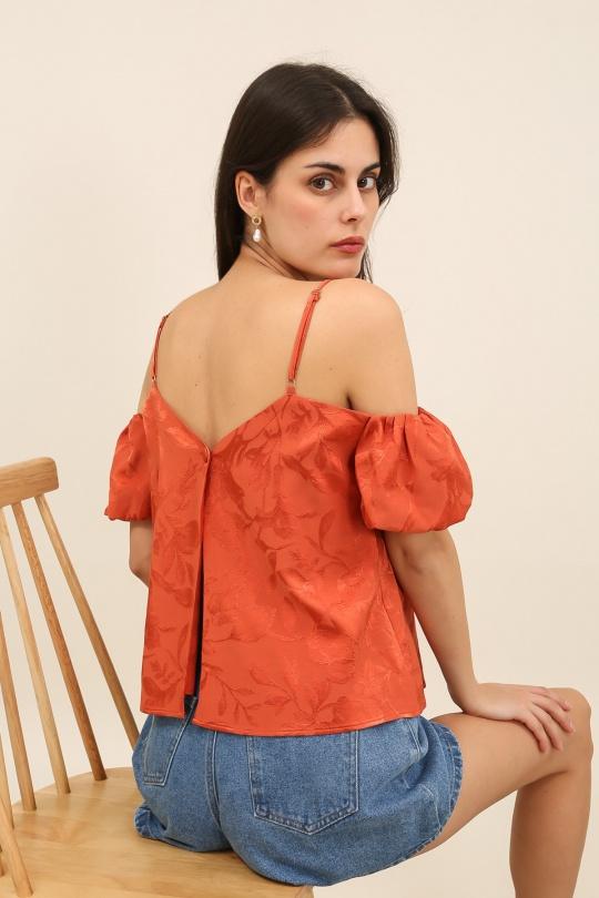 Tops Femme Rouille Daphnea 32170 Efashion Paris