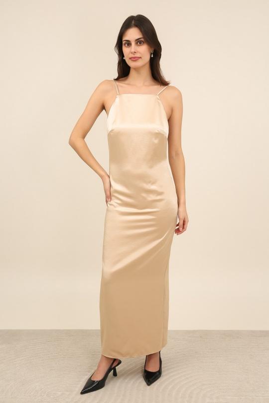 Robes longues Femme Noir Daphnea 6059 Efashion Paris