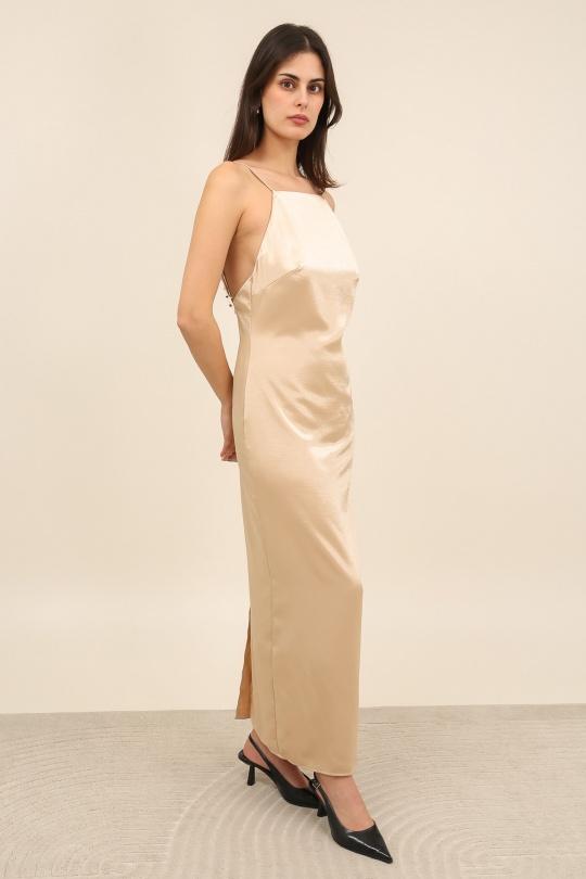 Robes longues Femme Noir Daphnea 6059 Efashion Paris