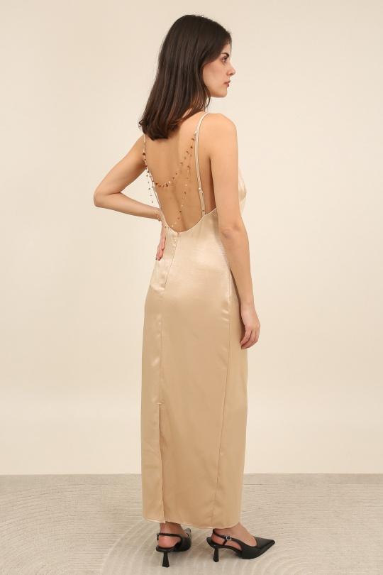 Robes longues Femme Noir Daphnea 6059 Efashion Paris