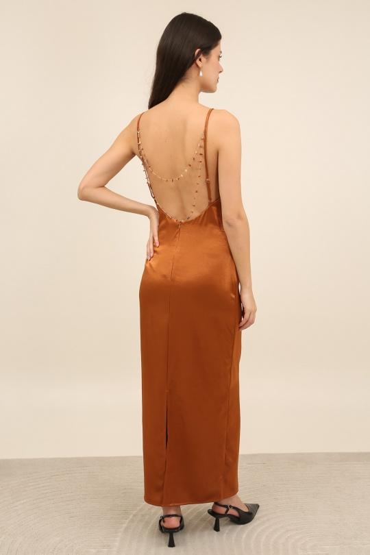 Robes longues Femme Noir Daphnea 6059 Efashion Paris