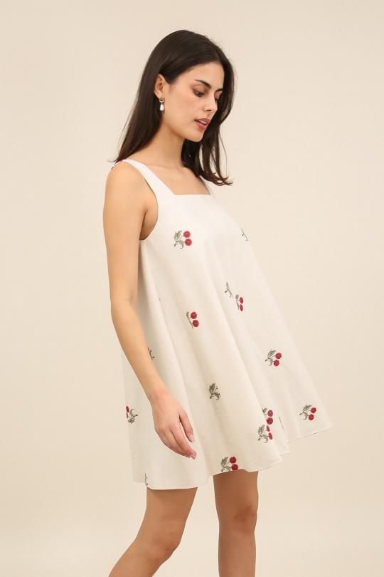 Vestidos cortos Mujer Beige Daphnea 6067 Efashion Paris